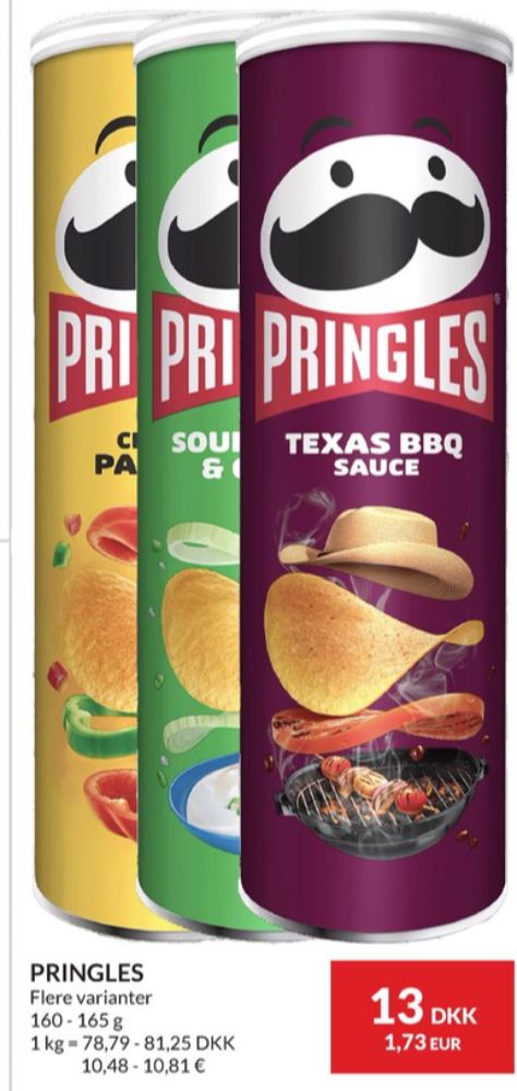 Pringles, Sour Cream & Onion Chips