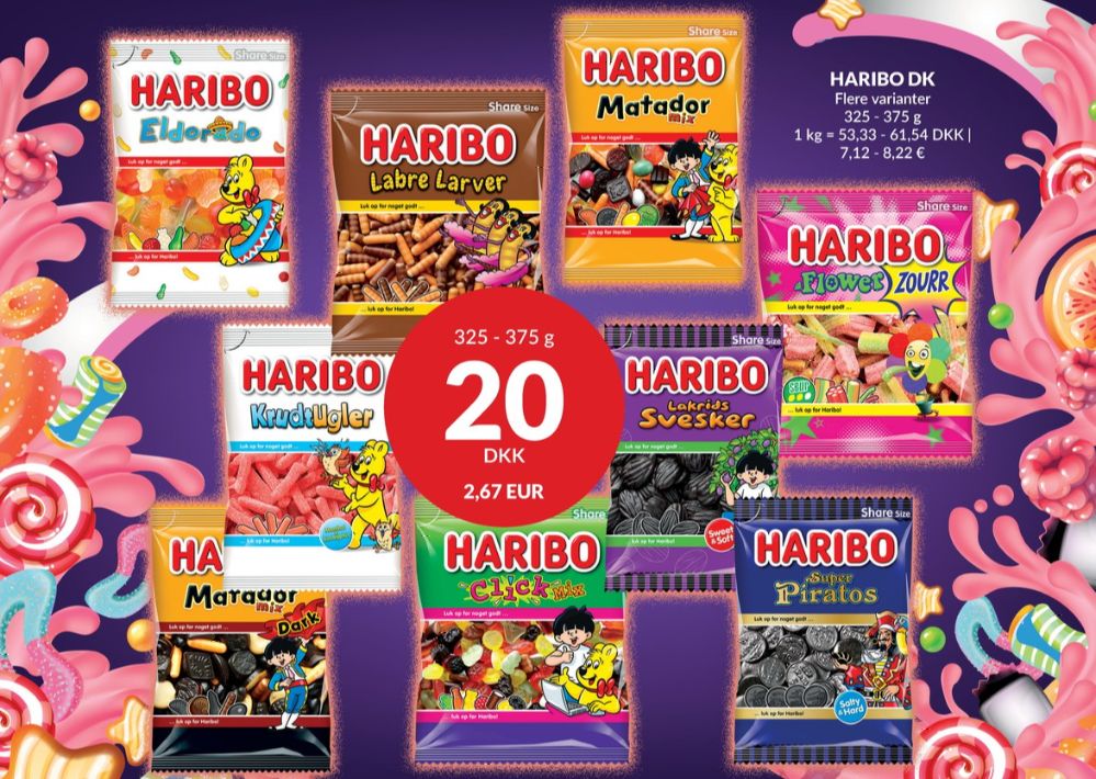 Haribo Lakrids Svesker, Slikposer