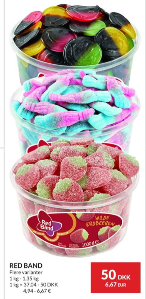 Red Band Fruchtgummi Smile, Slikbøtter