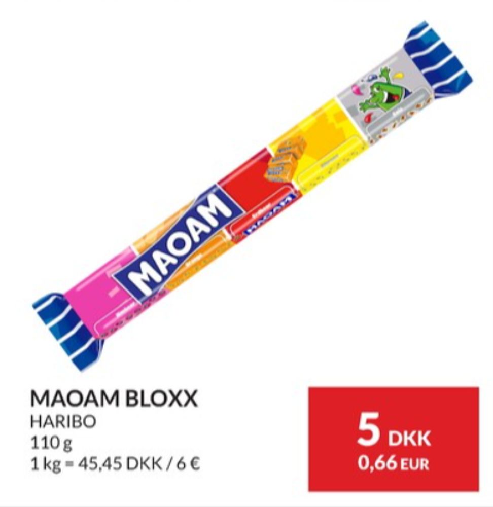 Maoam Bloxx, Karameller