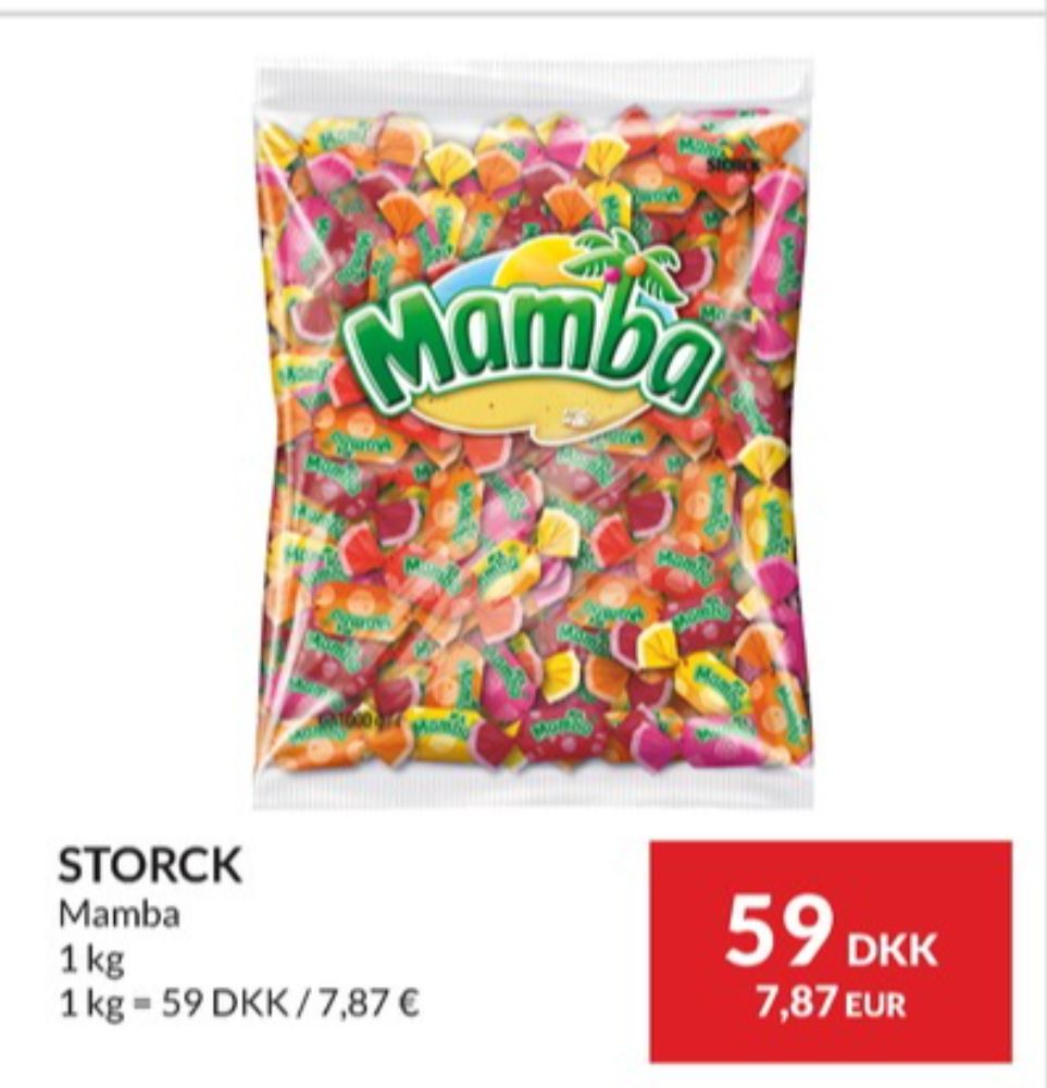 Mamba, Karameller Blandede