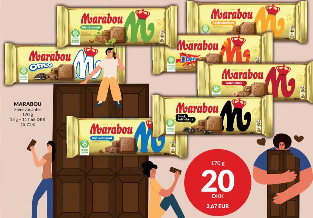 Marabou Oreo, Chokoladeplade 