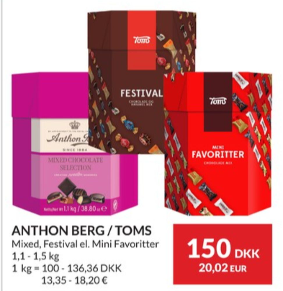 Anthon Berg Mixed Chocolate Selection, Dessertchokolade