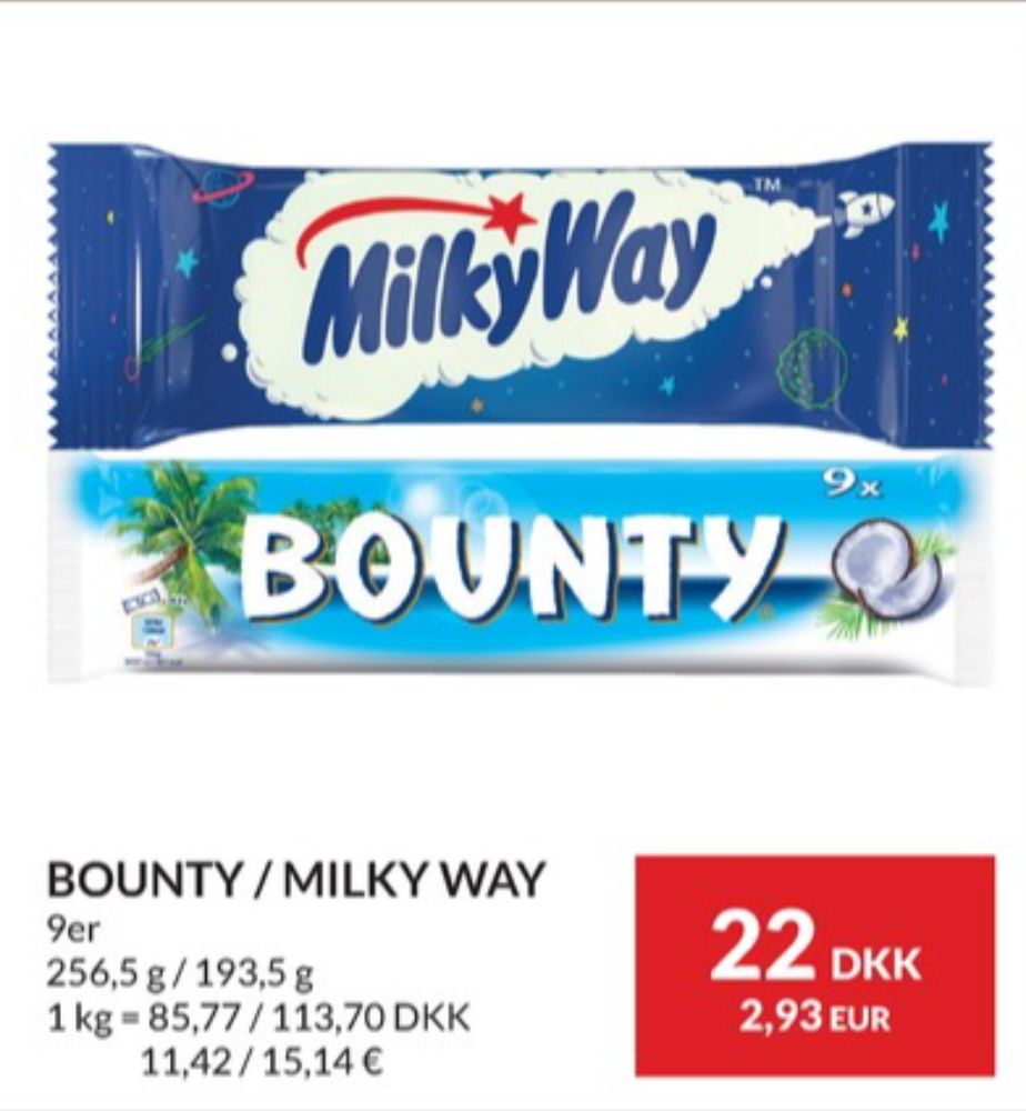 Bounty, Chokoladebar