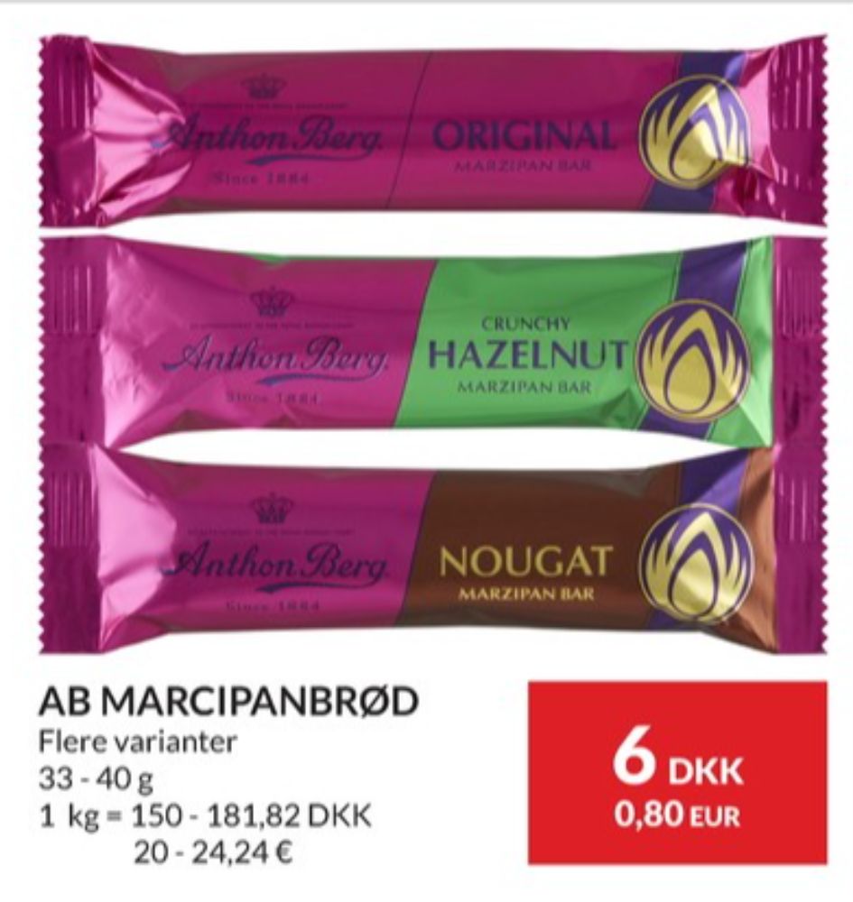 Anthon Berg, Marcipanbrød Nougat
