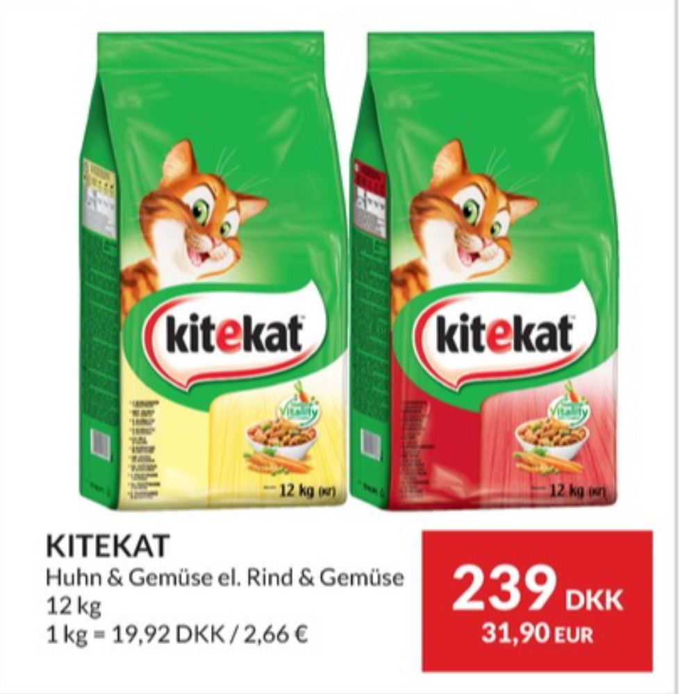 Kitekat, Kattefoder