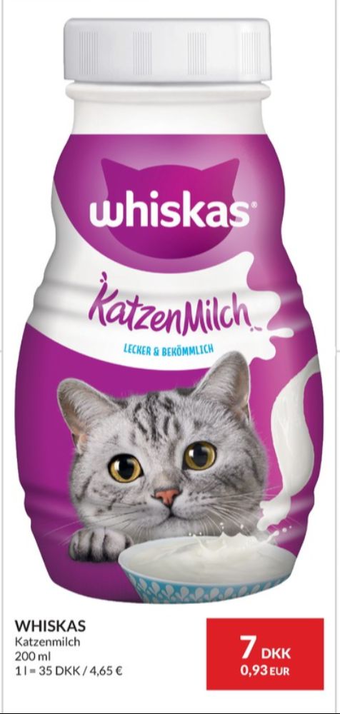 Whiskas, Kattemælk