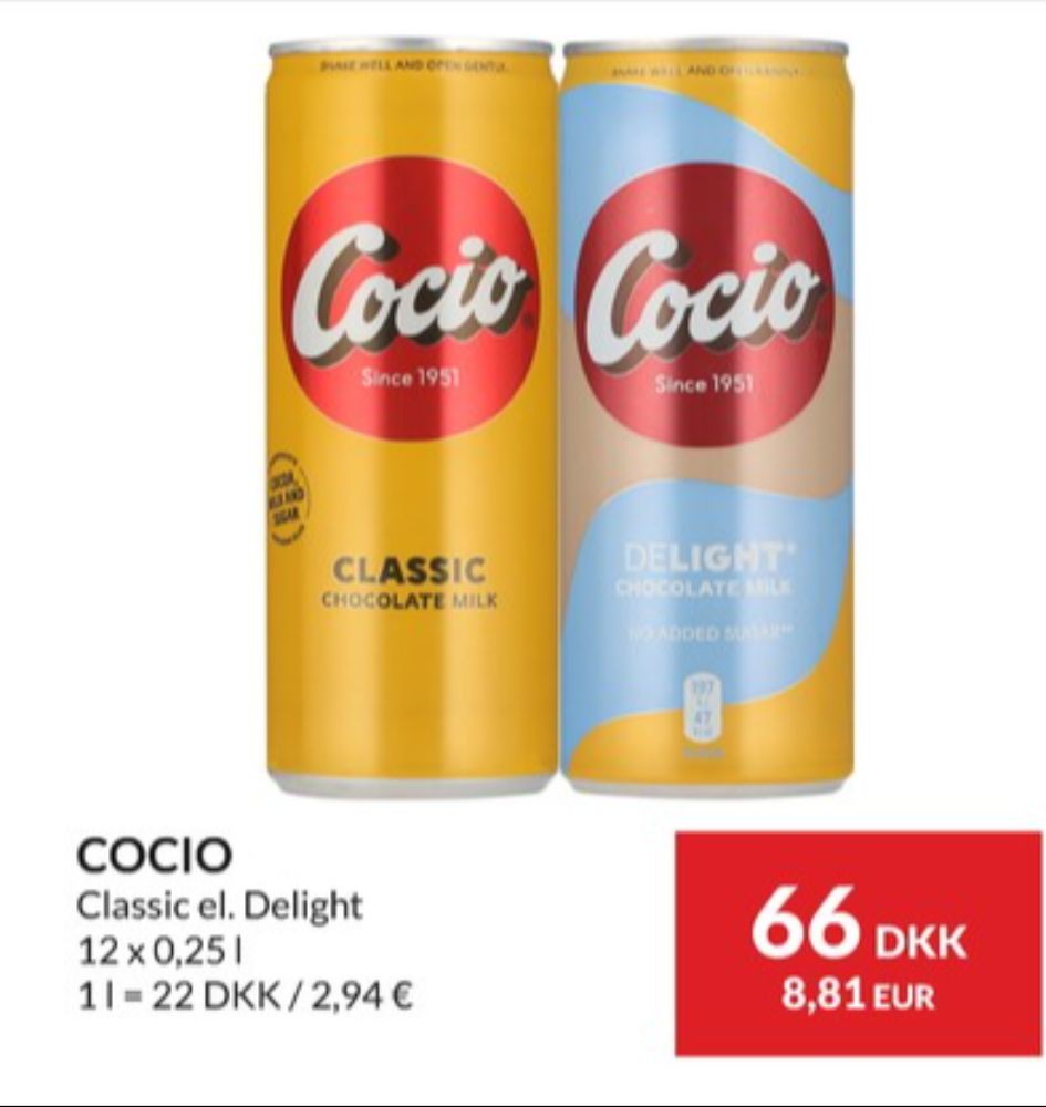 Cocio, Chokolademælk Classic 12 pk.