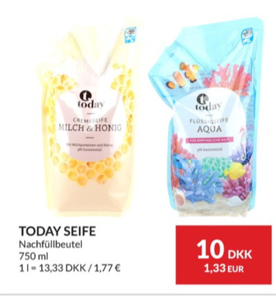 Today, Flydende sæbe