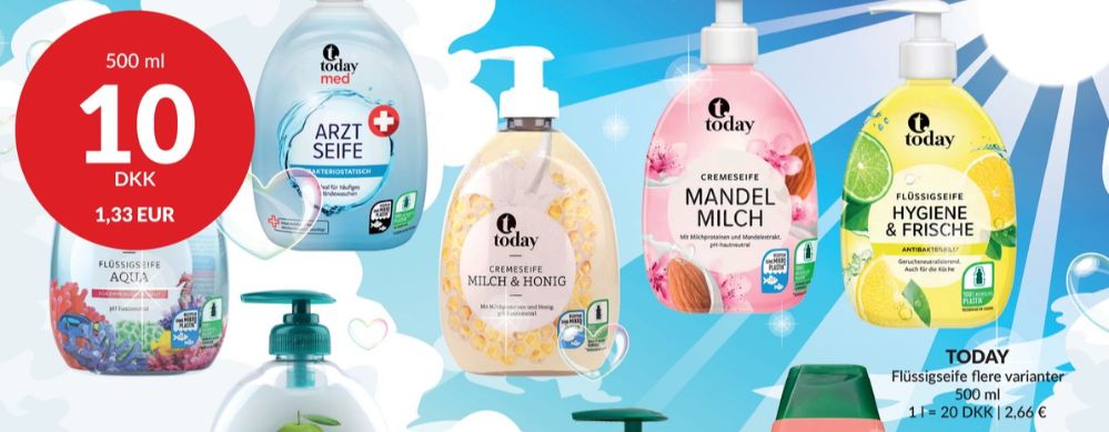 Today, Flydende sæbe