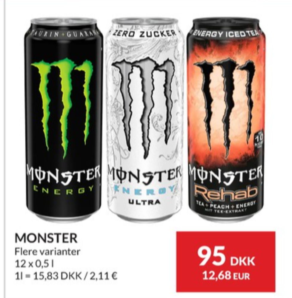 Monster Ultra Energy, Energidrik 12 pk.