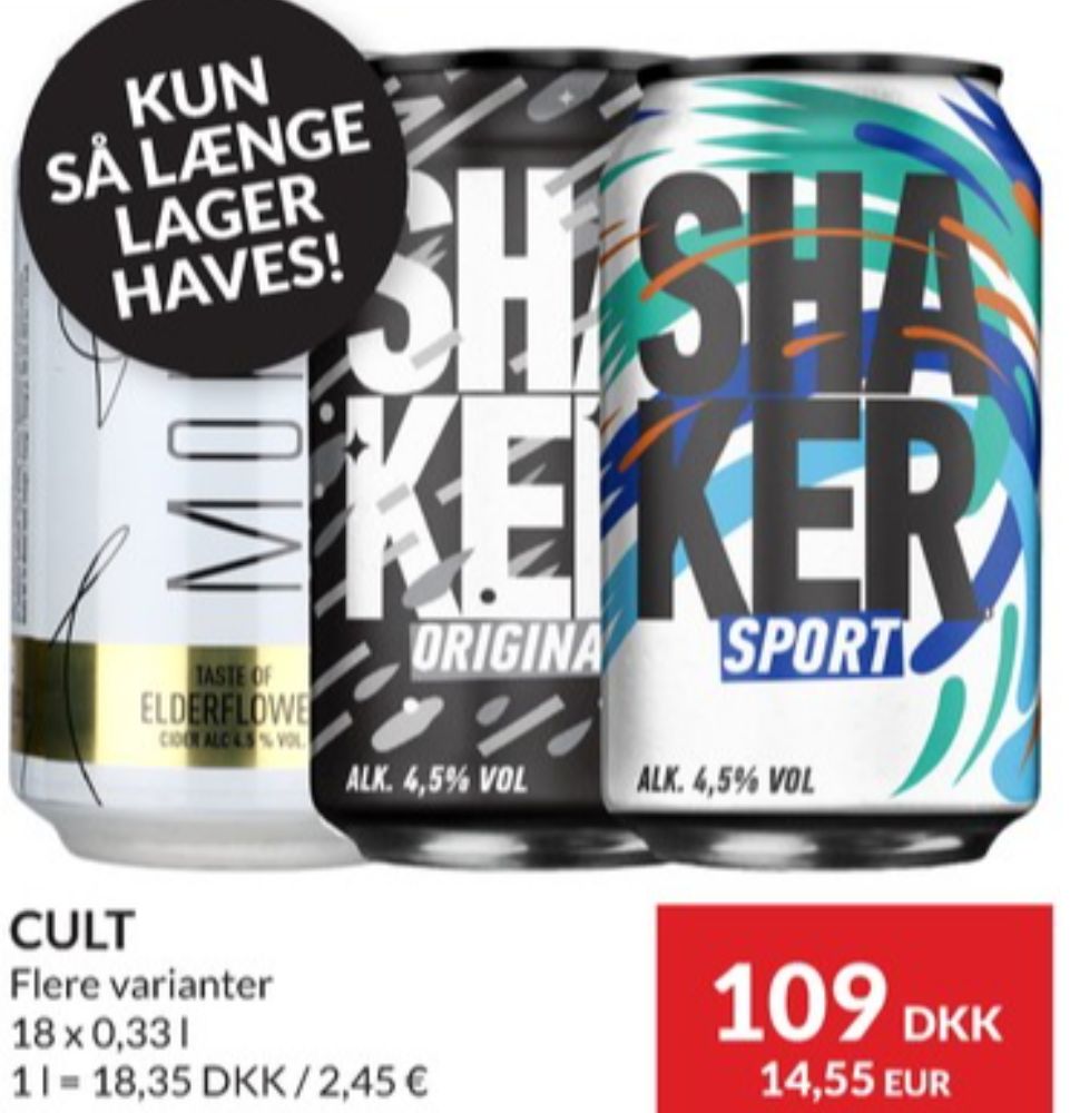 Shaker, Sport RTD 18 pk.