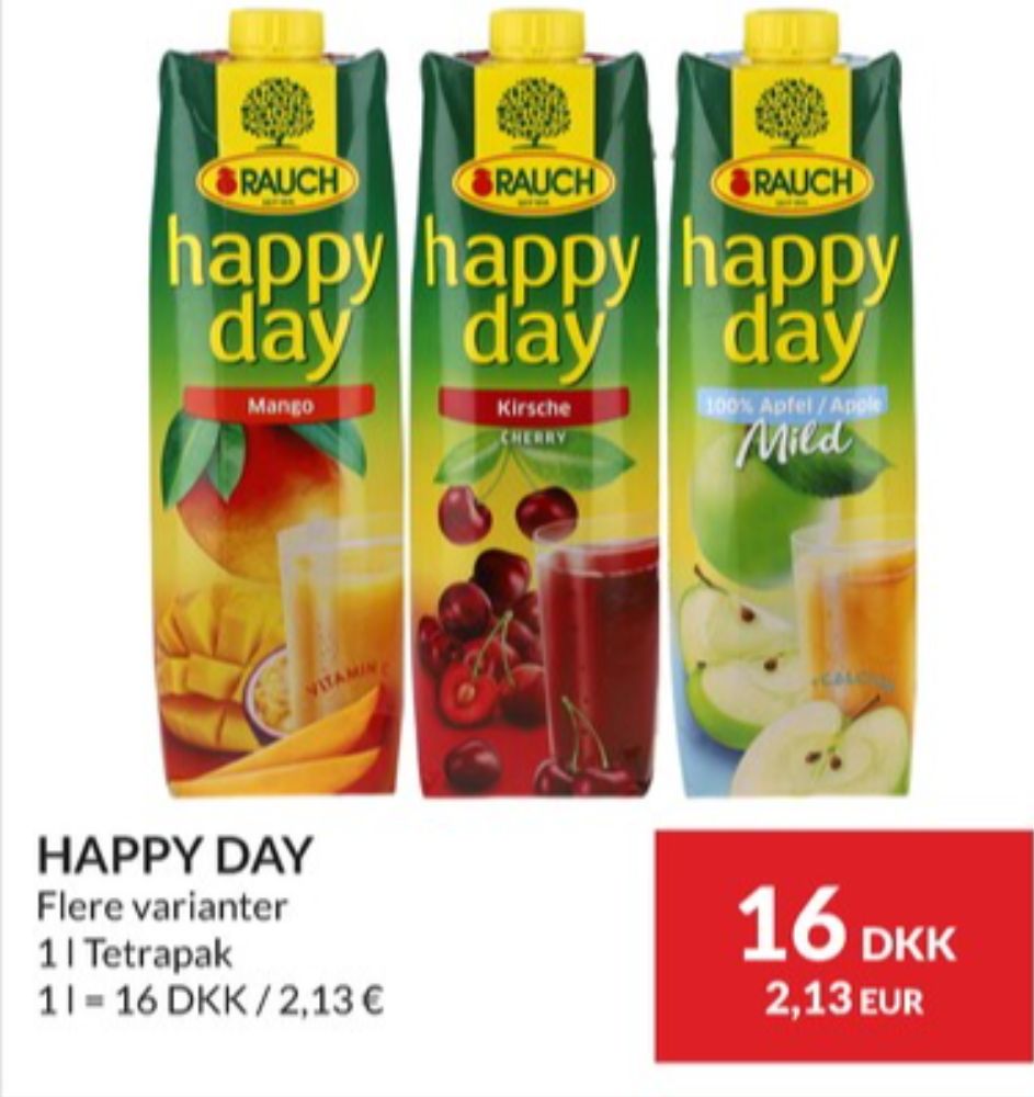 Rauch Happy day, Kirsebærjuice