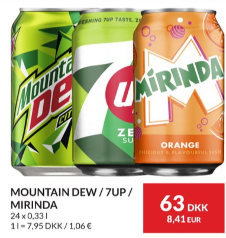 7-up Zero, Sportsvand 24 pk. 