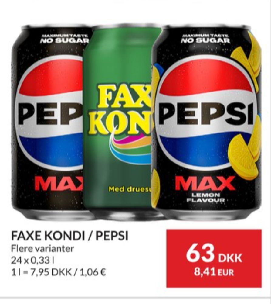 Pepsi Max, Cola 24 pk.