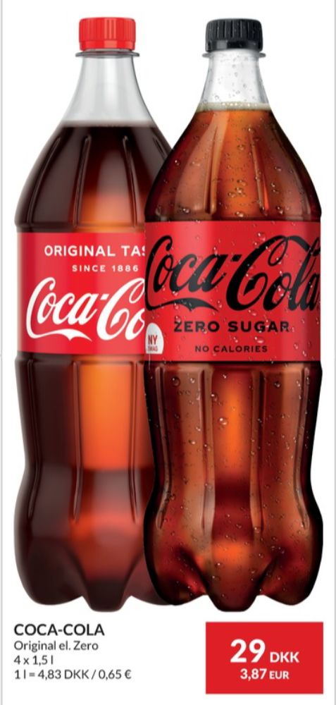 Coca Cola Zero, Cola 4 pk.