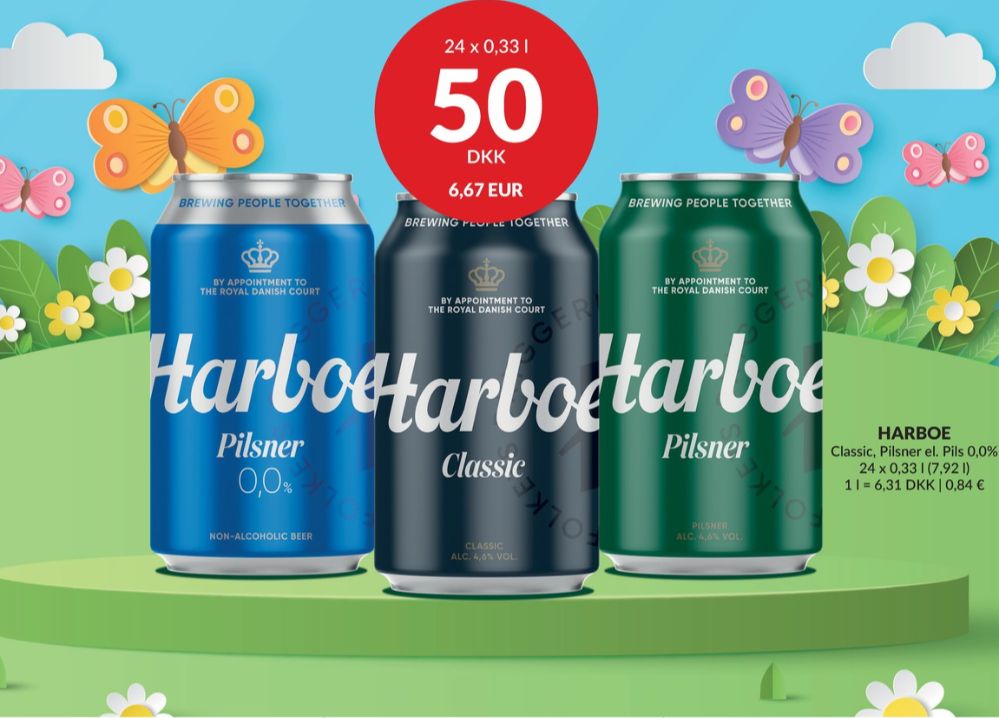 Harboe Pilsner, Øl 24 pk.