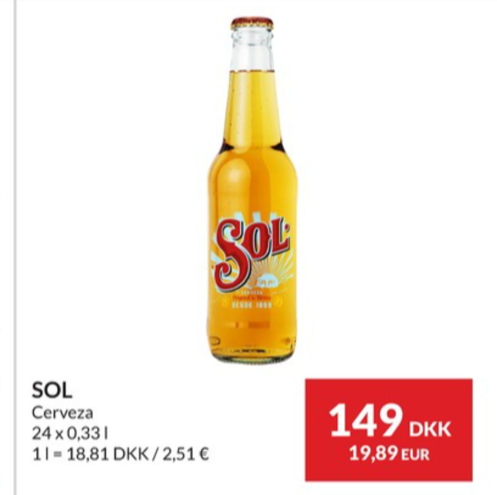 Sol, Specialøl 24 pk.