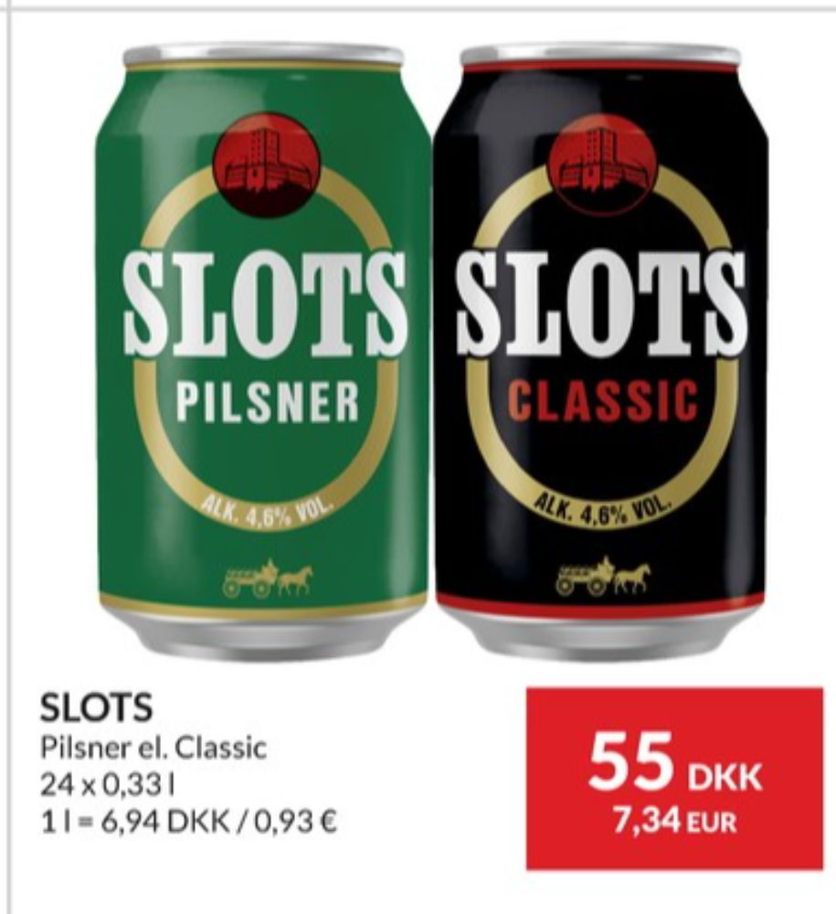 Slots Classic, Øl 24 pk.