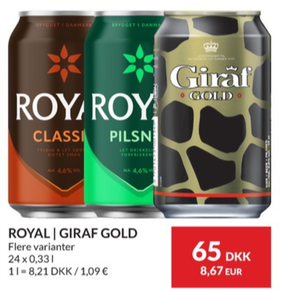 Royal Classic, Øl