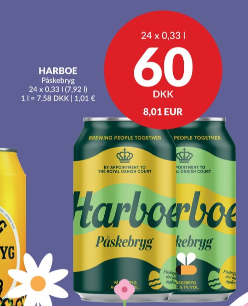 Harboe Påskebryg, Øl 24 pk.