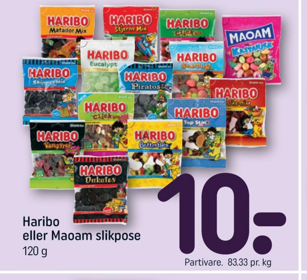 Haribo Stjernemix, Slikpose Zourr