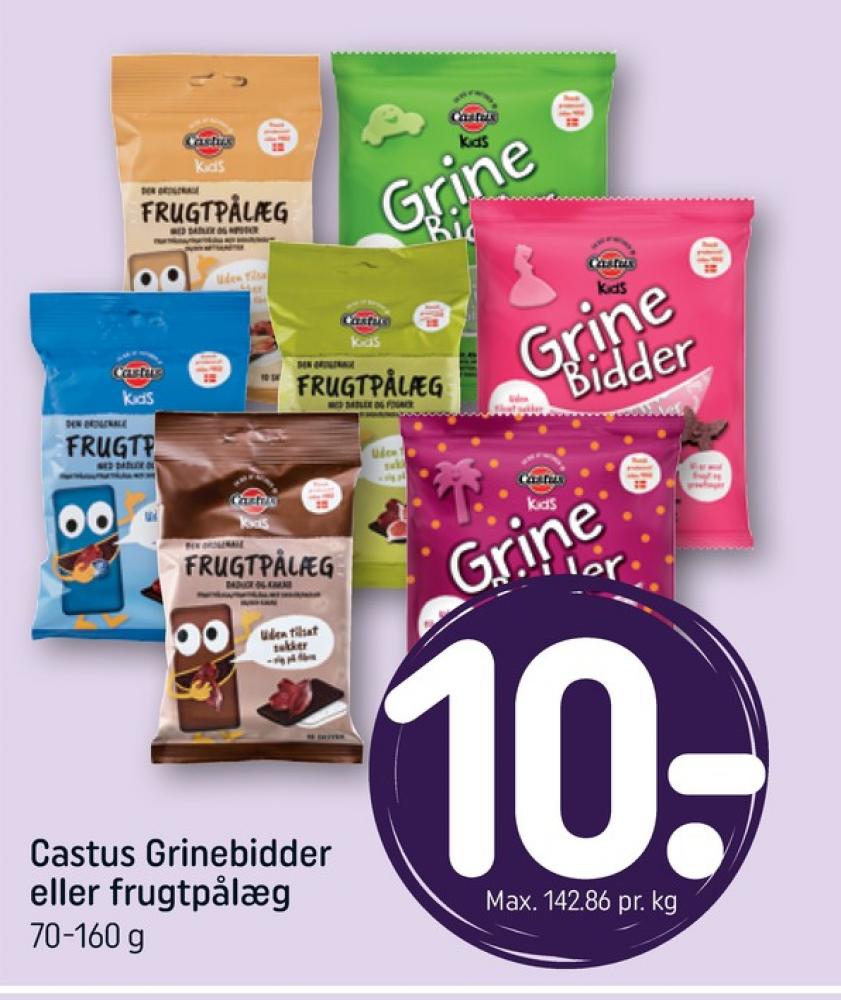 Castus Grinebidder, Frugtsnack Æble, pære og grønkål