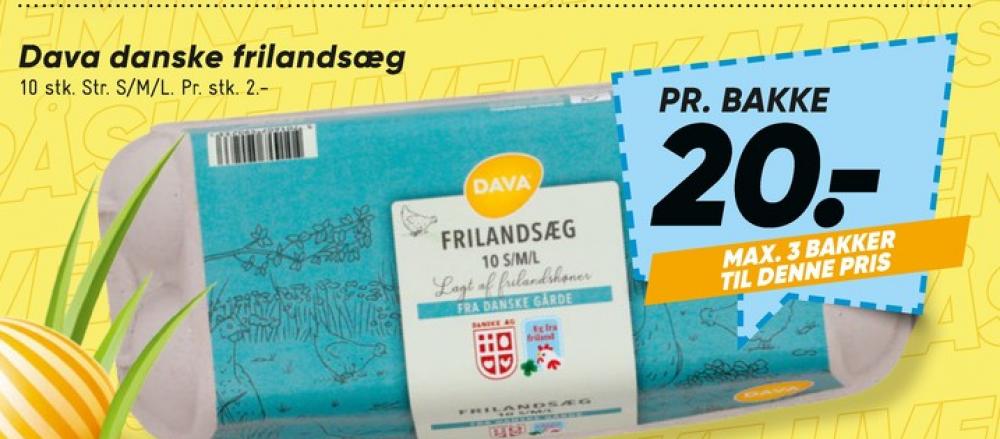 DAVA Foods, Frilandsæg S/M/L