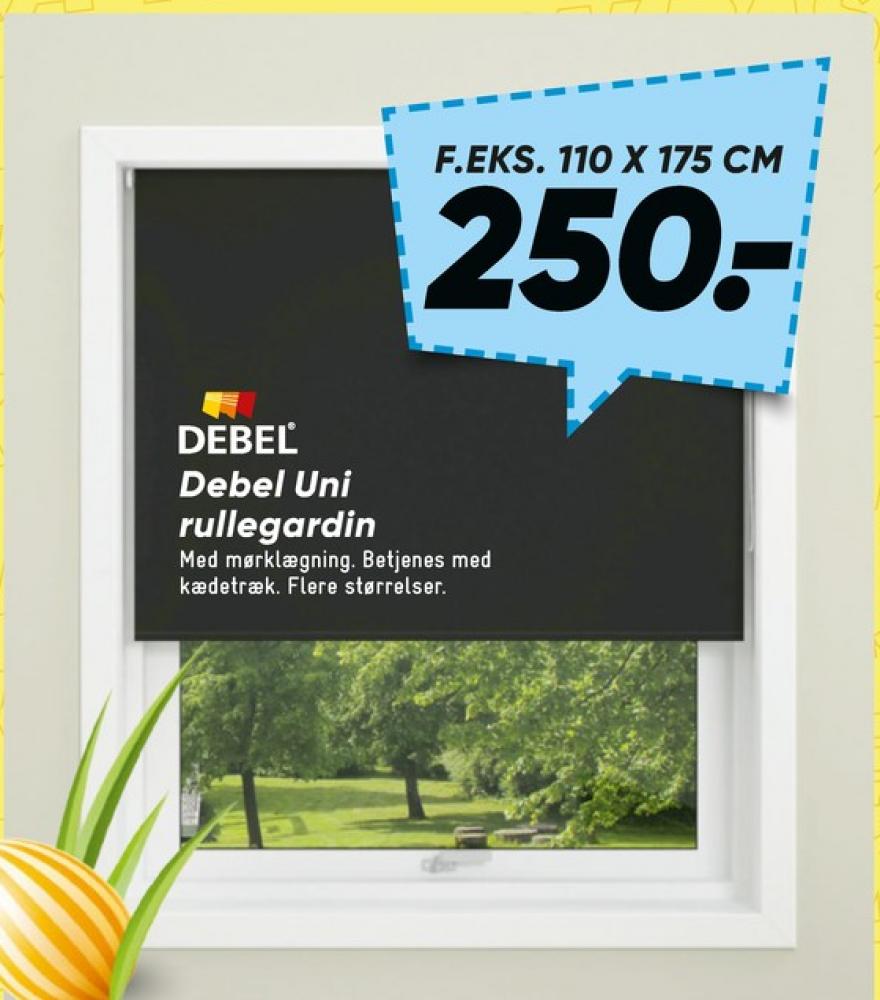 Debel, Mørklægningsrullegardin