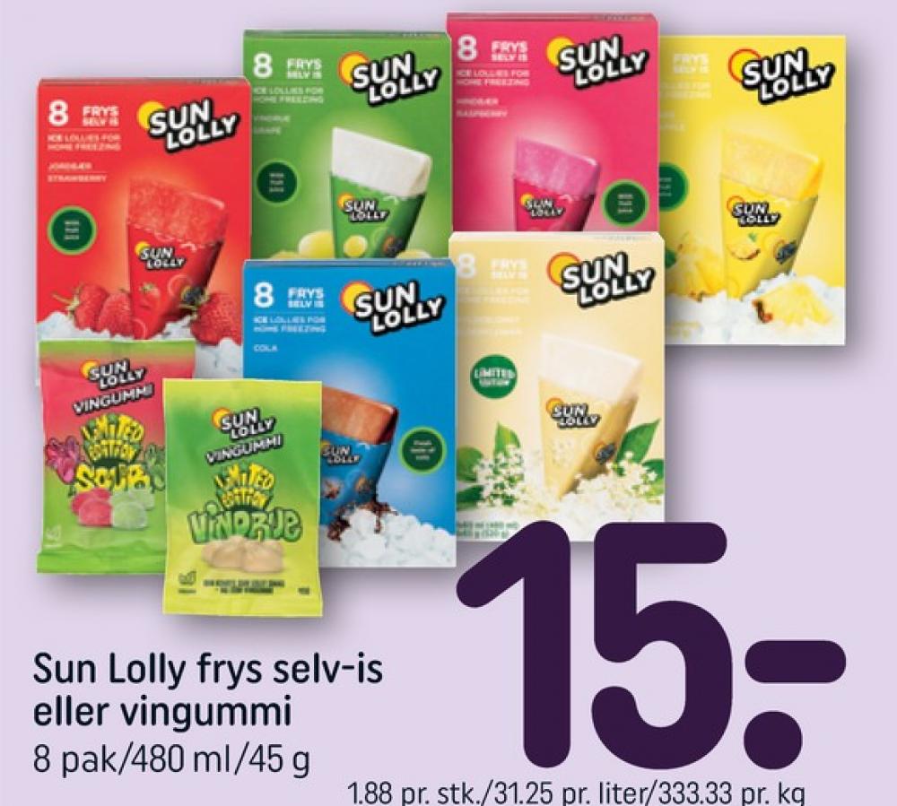 Sun Lolly, Is frys selv - Jordbær