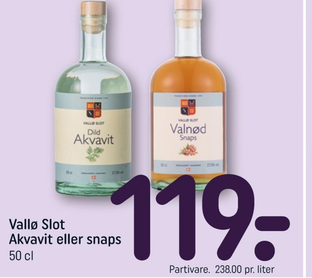 Vallø Slot Dild, Akvavit