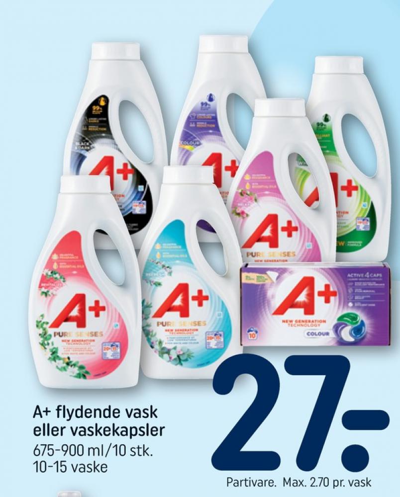 A+, Vaskemiddel-tabs