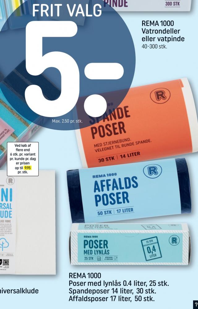 Rema 1000, Affaldsposer