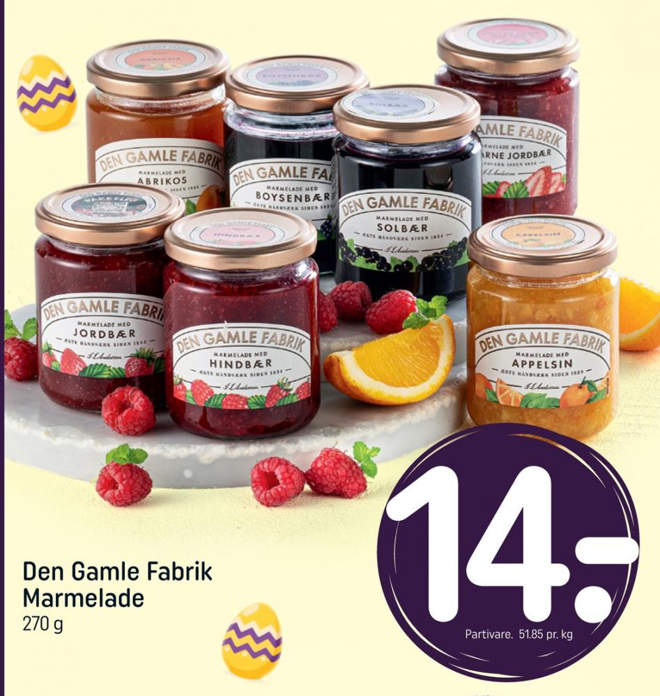 Den Gamle Fabrik, Hindbærmarmelade