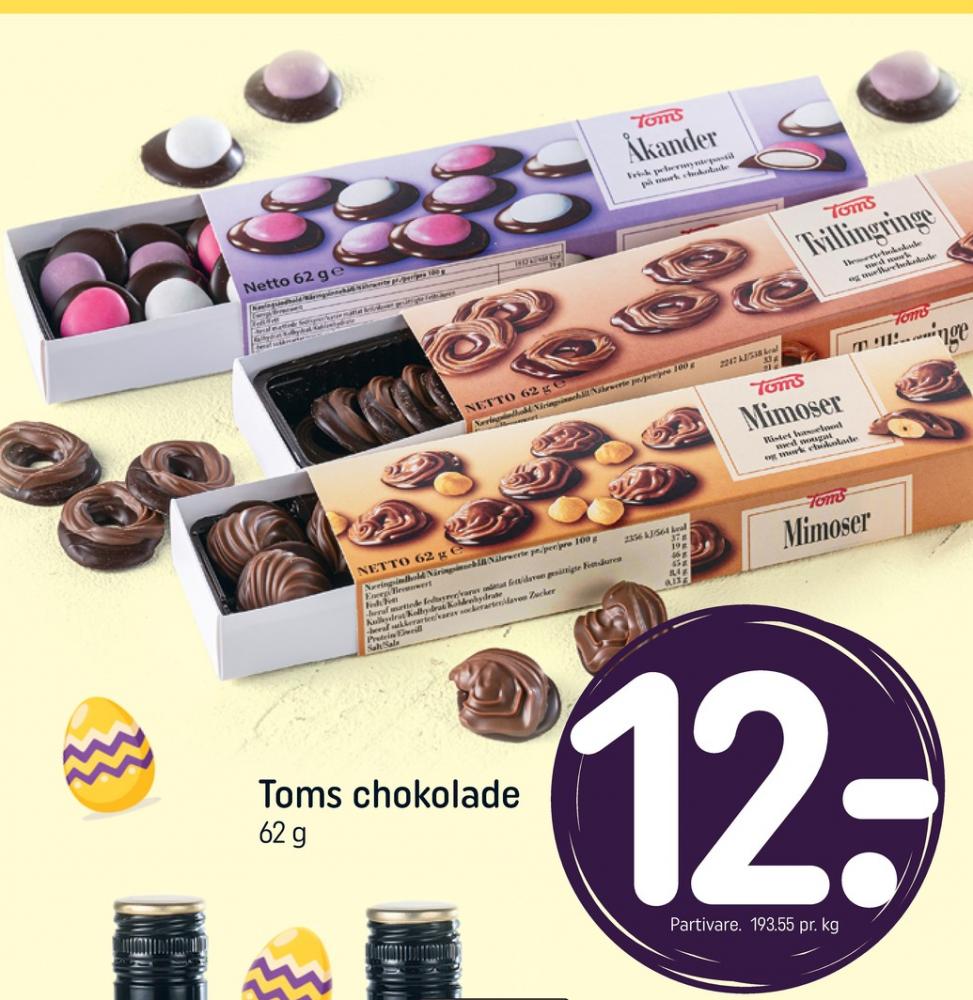 Toms Åkander, Dessertchokolade