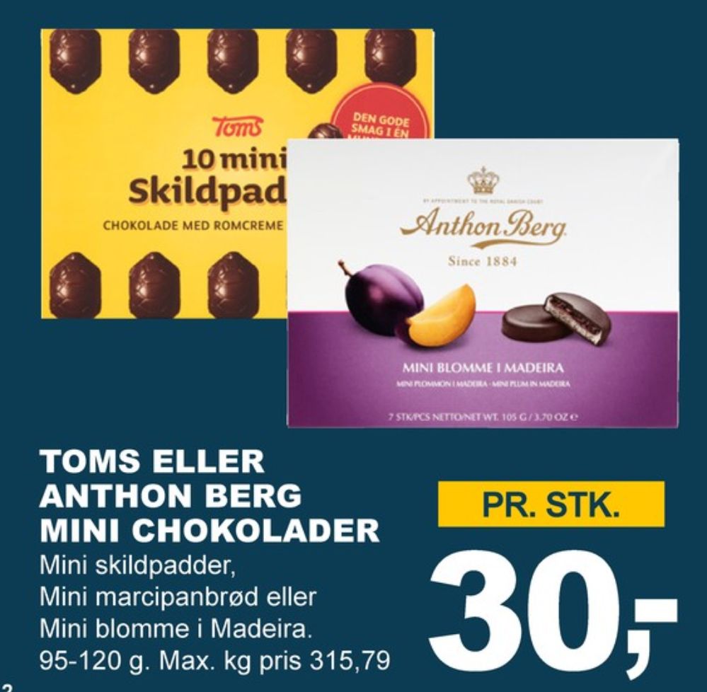 Toms Mini Skildpadder, Chokoladeskildpadder