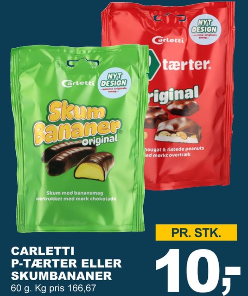 Carletti, Skumbananer