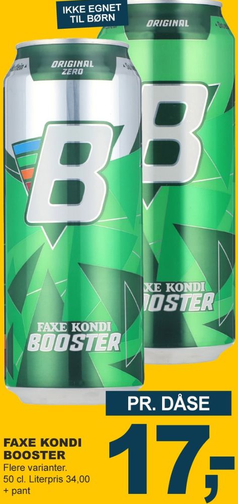Faxe Kondi Booster Original, Energidrik