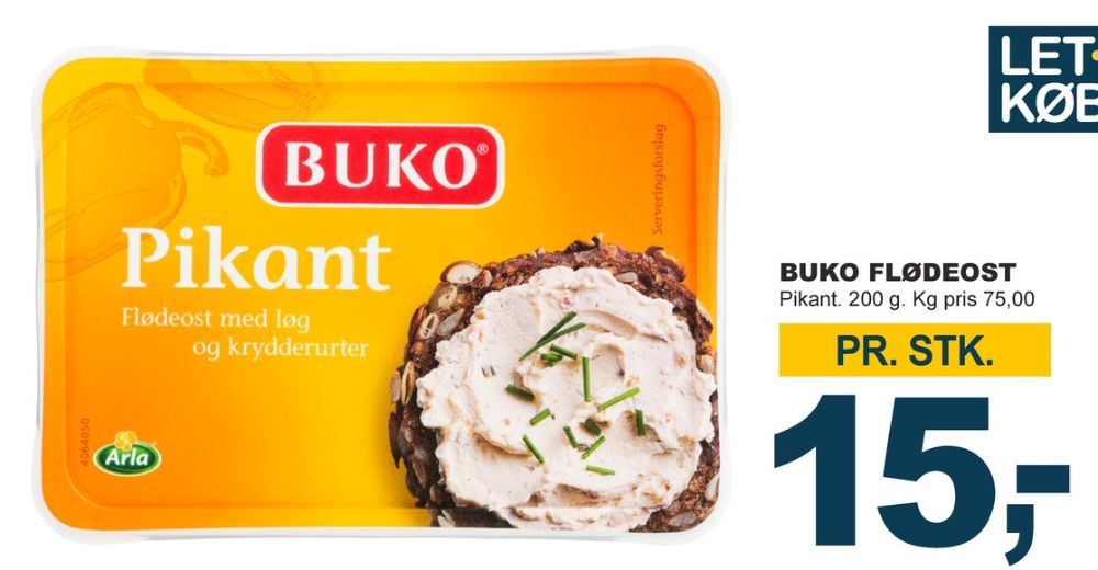Buko, Flødeost Pikant