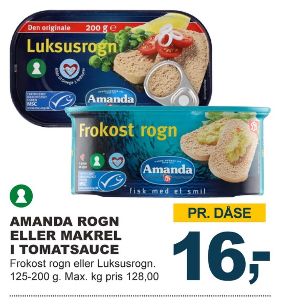Amanda Seafood, Frokost rogn
