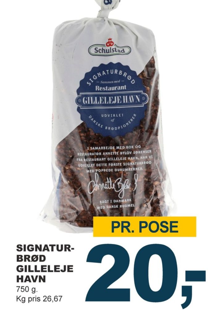 Schulstad Signaturbrød Restaurant Gillelejehavn, Rugbrødsskiver