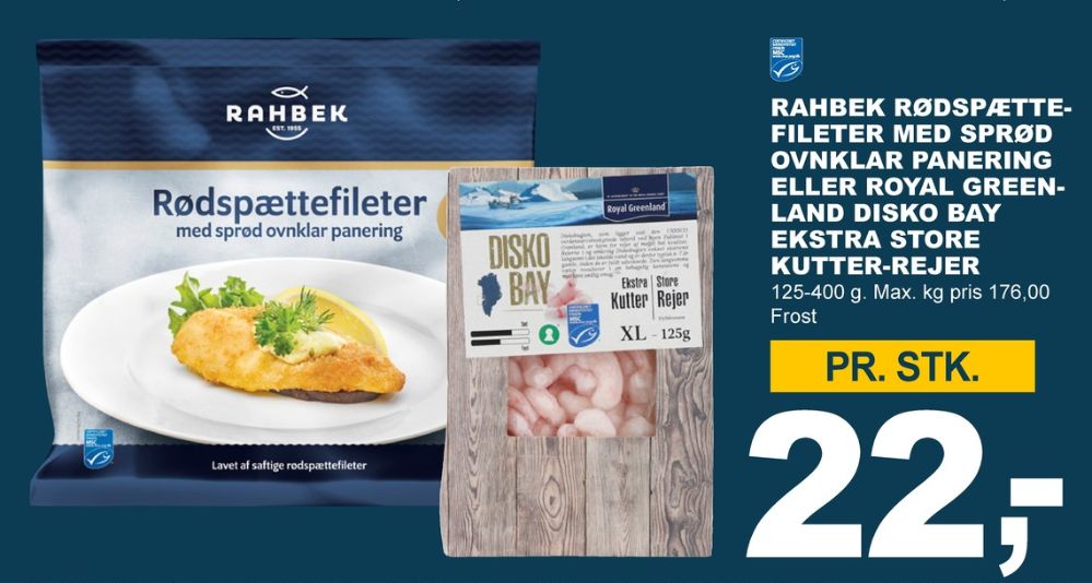 Rahbek, Fiskefileter