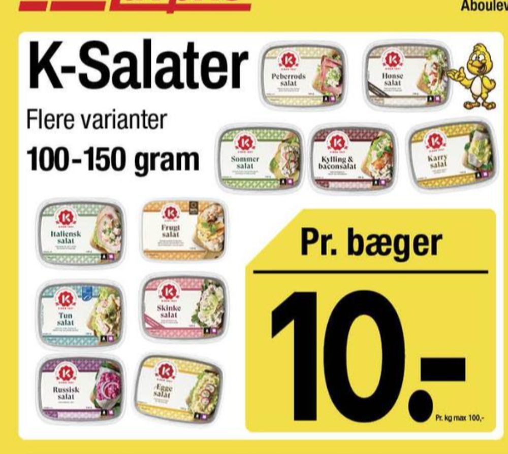 K-salat, Kylling & Baconsalat