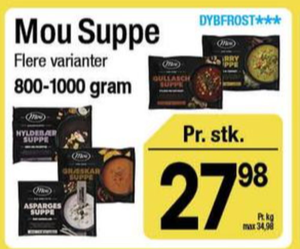 Mou, Aspargessuppe