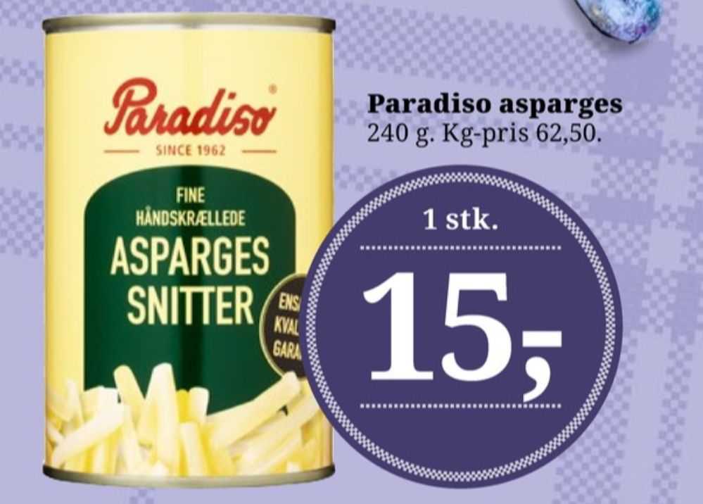 Paradiso, Aspargessnitter