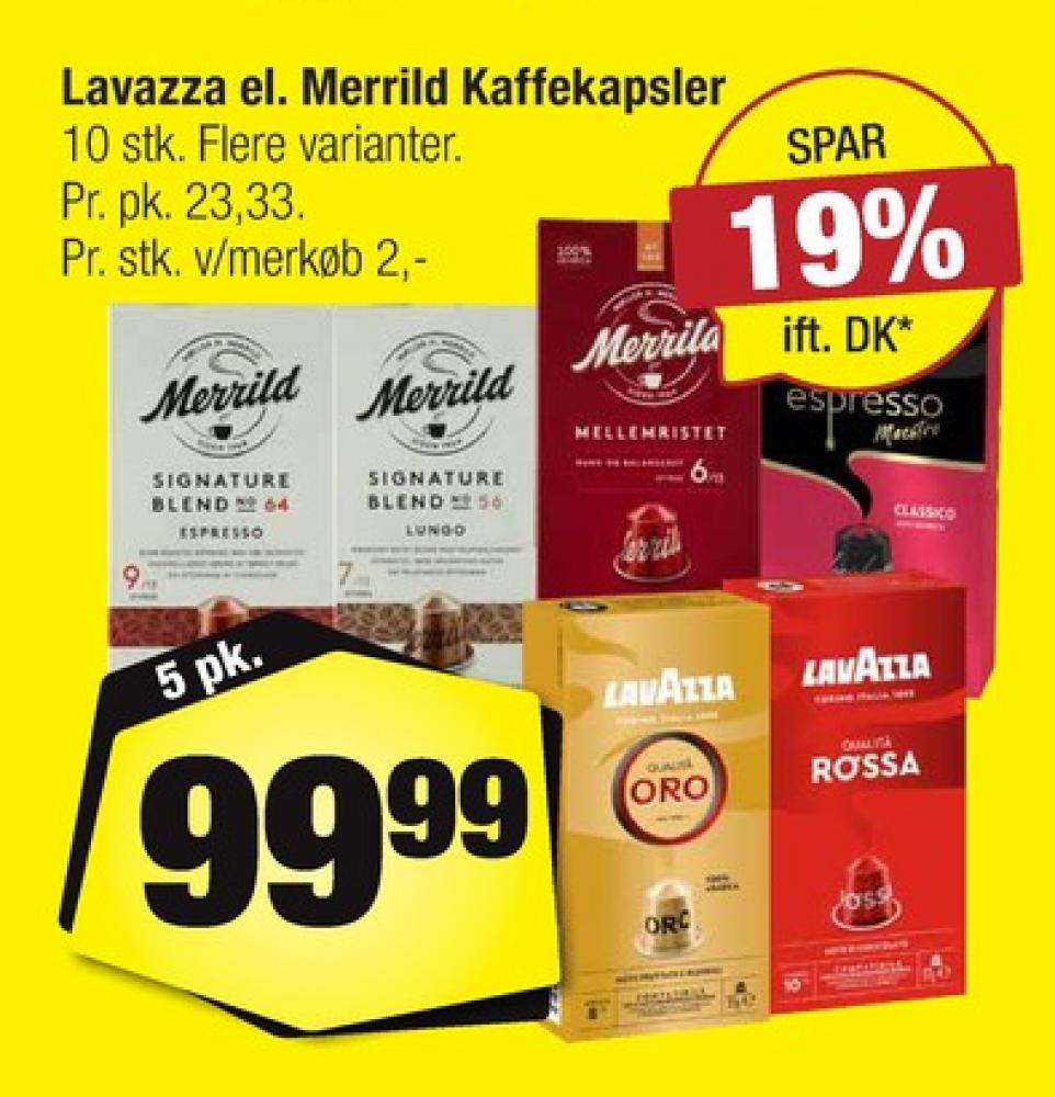 LavAzza Espresso Maestro, Kaffekapsler