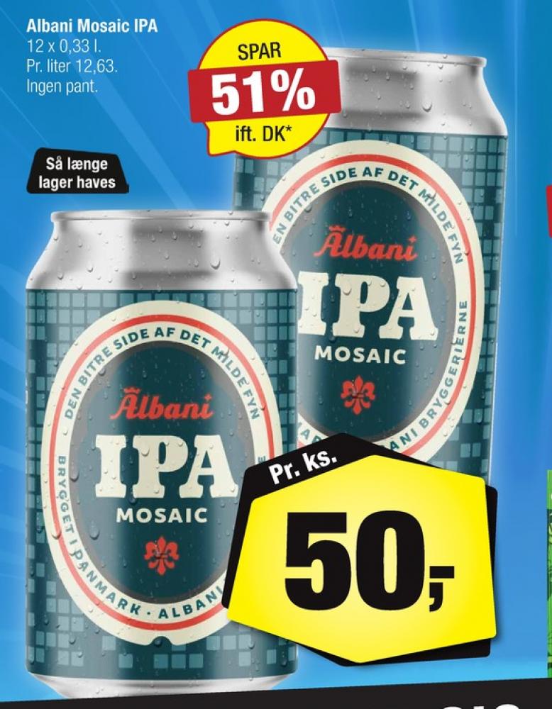 Albani Mosaic IPA, Specialøl 12 pk.