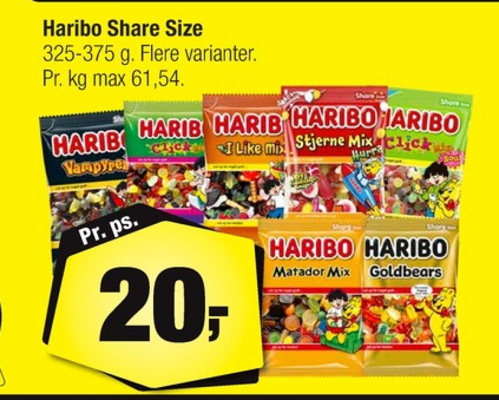 Haribo Stjernemix, Slikposer