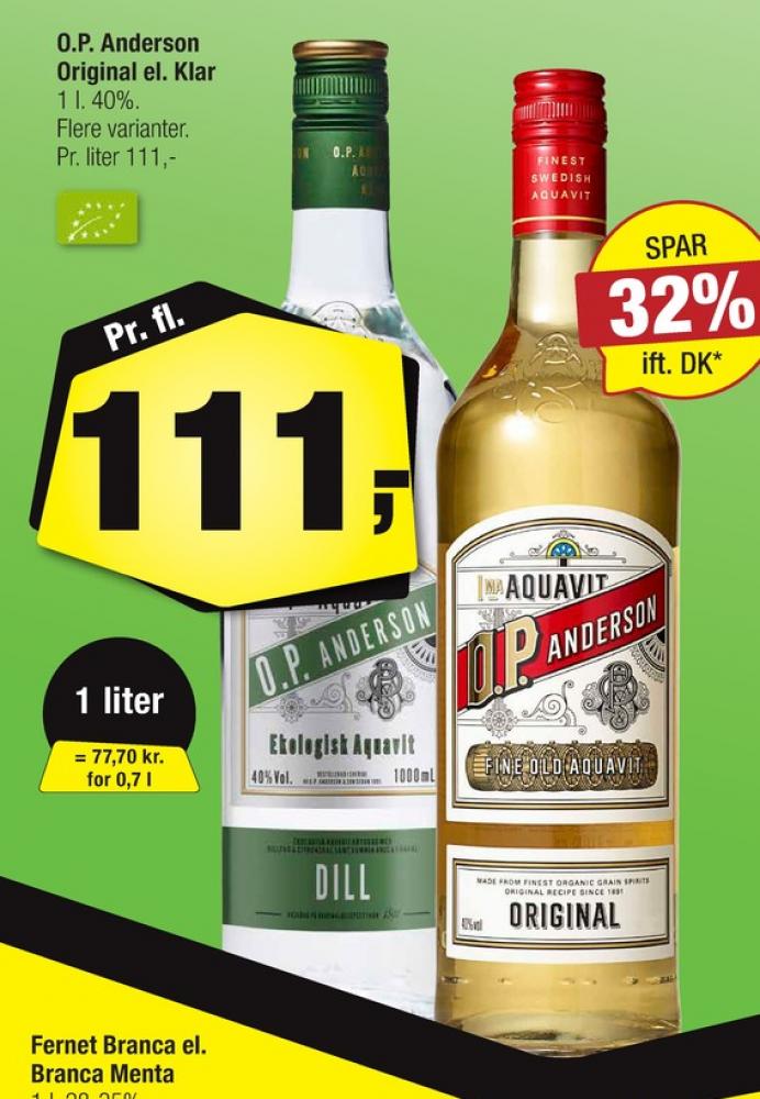 OP Anderson Original, Akvavit