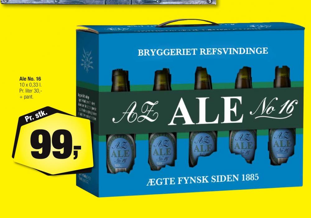 Refsvindinge Ale no. 16, Øl 10 pk.